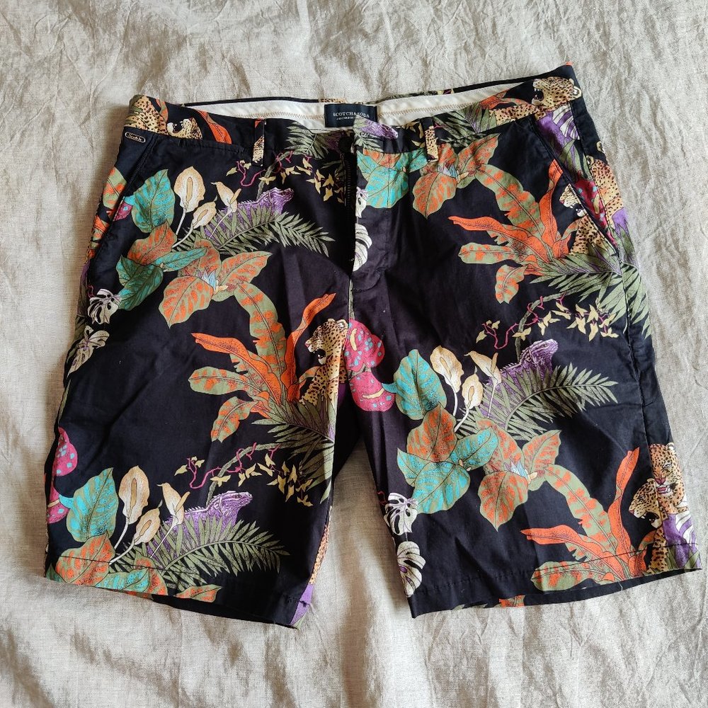 Scotch & Soda Mens Floral Shorts